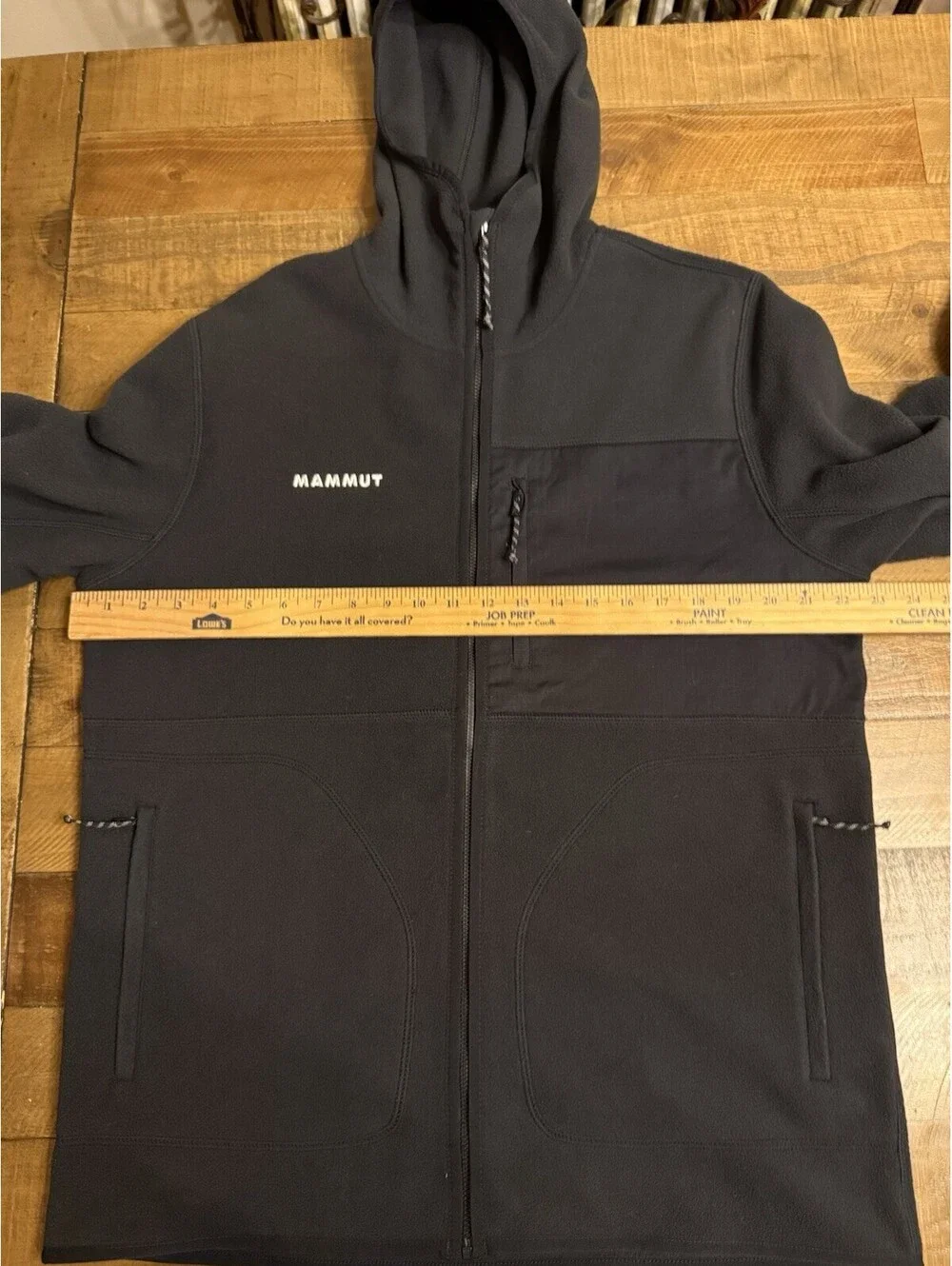 Mammut Tamaro Midlayer Hooded Fleece Jacket Men’s L Black Pristine Condition